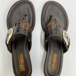 Brighton Brown Patent leather Sandals